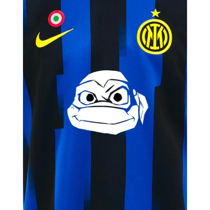 Inter Milan 2023/24 Home Shirt Ninja Turtle Sponsor