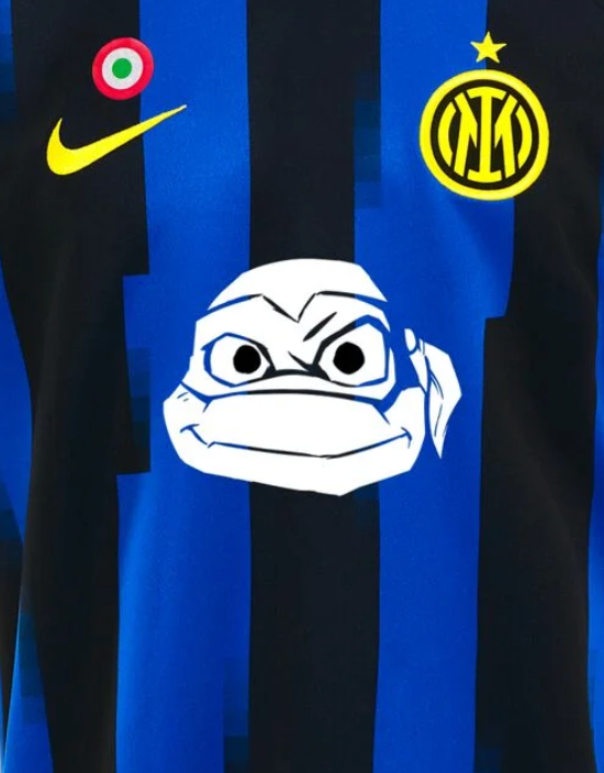 Inter Milan 2023/24 Home Shirt Ninja Turtle Sponsor