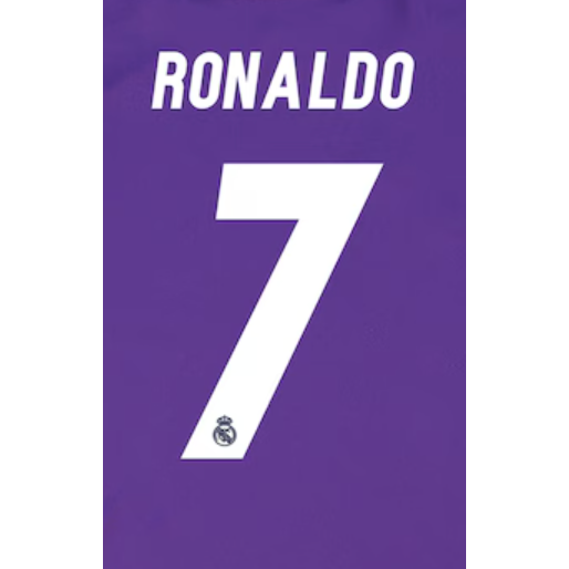 Real Madrid 2016/17 Away Ronaldo Name Set