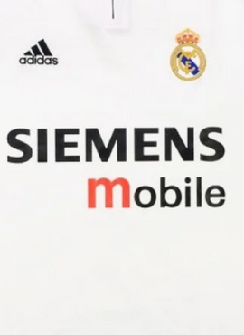 Siemens Mobile Real Madrid 2003/04 Replacement Sponsor