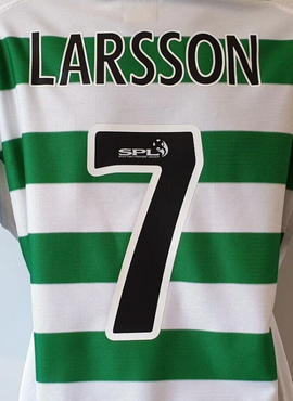 Celtic 99/04 Larsson Home Name Set