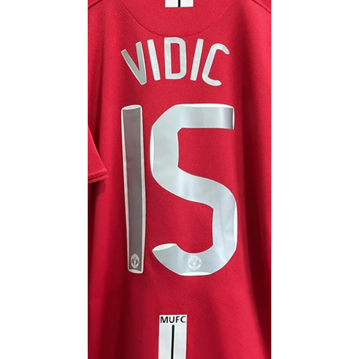 Man United 2007/08 UCL Vidic Name Set