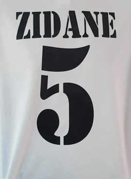 Real Madrid 2002/03 Home Zidane Name Set