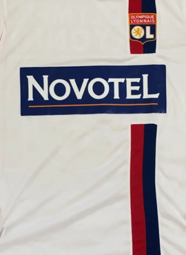 Lyon 2007/08 Novotel Replacement Shirt Sponsor