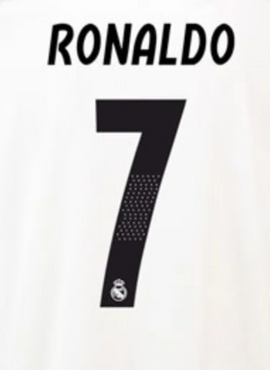 Real Madrid 2018/19 Ronaldo Home Name Set