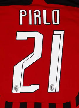 AC Milan 2007/08 Pirlo Home Name Set