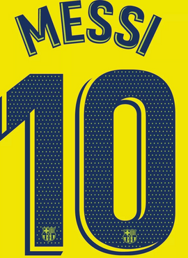 Barcelona 2018/19 Messi Away Name Set