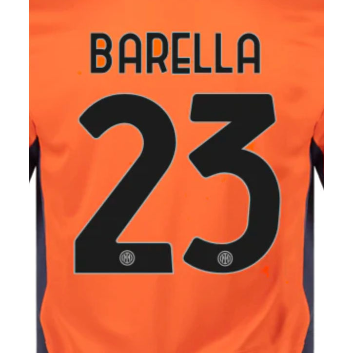 Inter Milan 2023/24 Barella 3rd Name Set