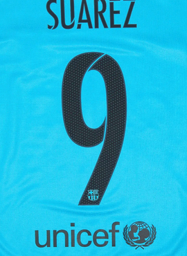 Barcelona 2015/16 Suarez 3rd Name Set