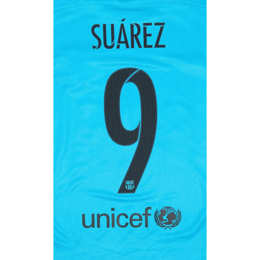Barcelona 2015/16 Suarez 3rd Name Set