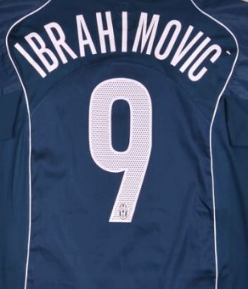 Juventus 2004/05 Ibrahimovic Away Name Set