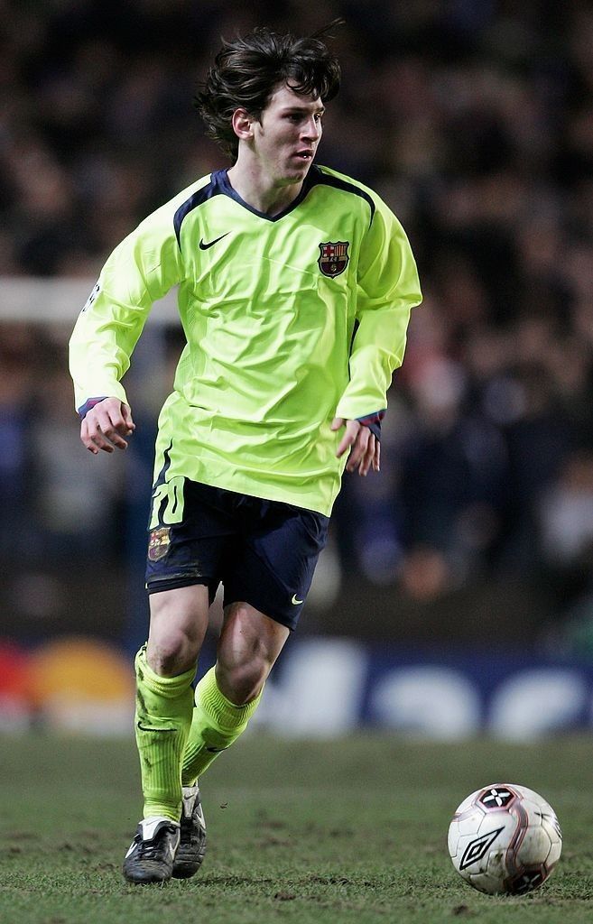 Barcelona 2005/06 Away Messi Name Set