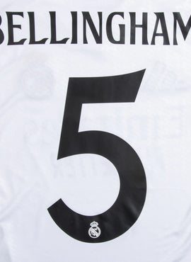 Real Madrid 2024/25 Home Bellingham Name Set