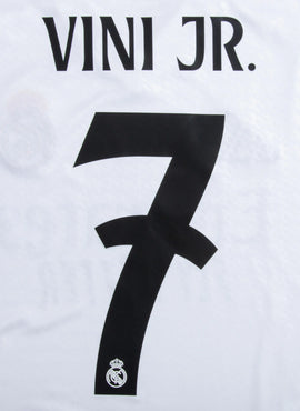 Real Madrid 2024/25 Home Vini Jr Name Set