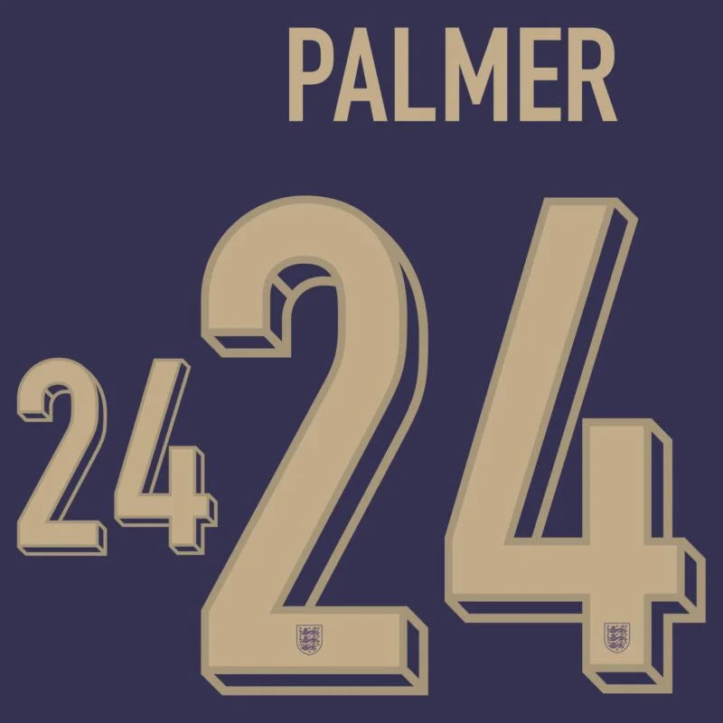 England 2024 Palmer Away Name Set