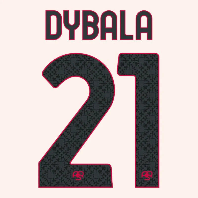 AS Roma 2023/24 Away Dybala Name Set