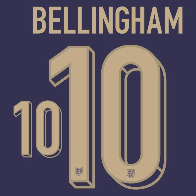 England 2024 Bellingham Away Name Set