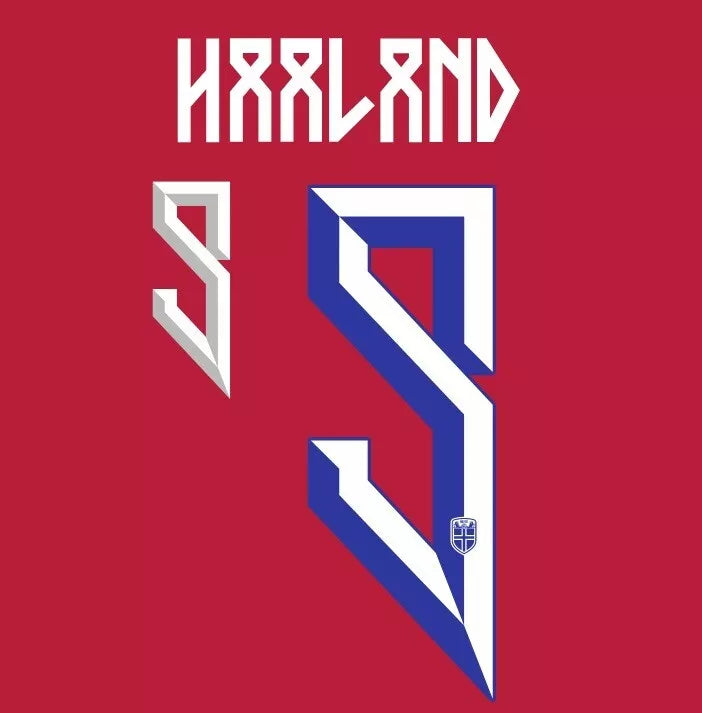Norway 2024 Haaland Home Name Set